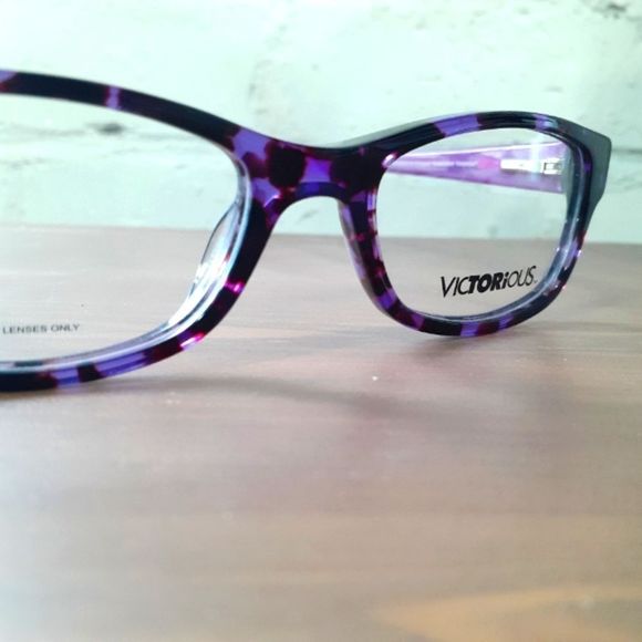 NEW Victorious, eyeglass frame, Prescription-ready Purple glasses, 50-17-135 - Picture 6 of 7